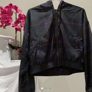 FOREVER 21 PLAID CROPPED JACKET